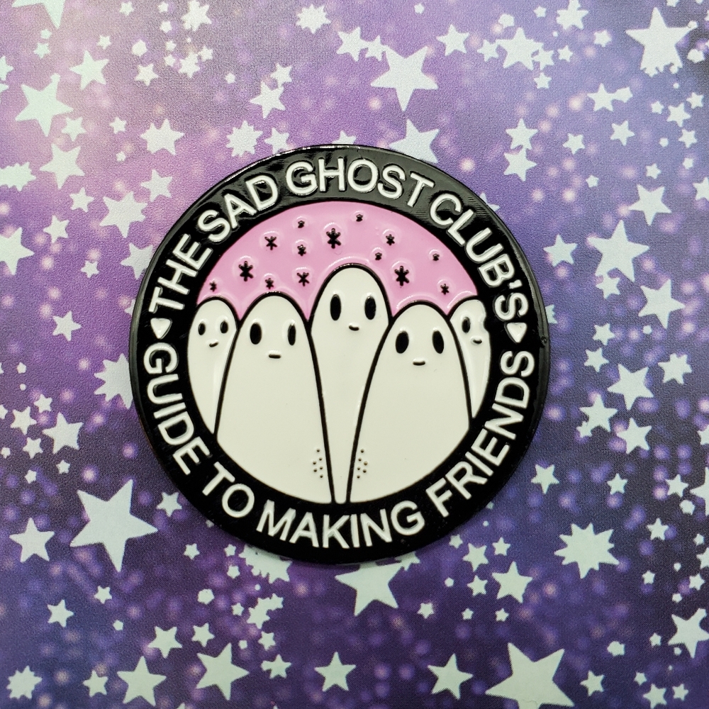 Sad Ghost Guide To Making Friends Pin